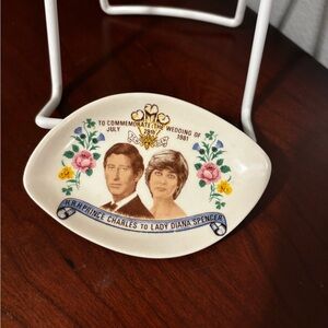 Royal Wedding Commemorative mini Plate Princess Diana